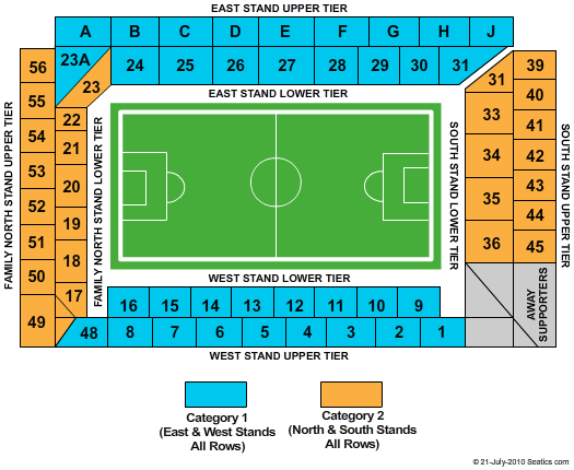 Tottenham Hotspur vs. Stoke City Tickets 2011-04-09 Tottenham, GL, White Hart Lane